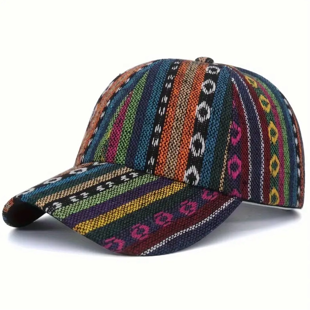 Nwot Bohemian Striped Baseball Cap Hat